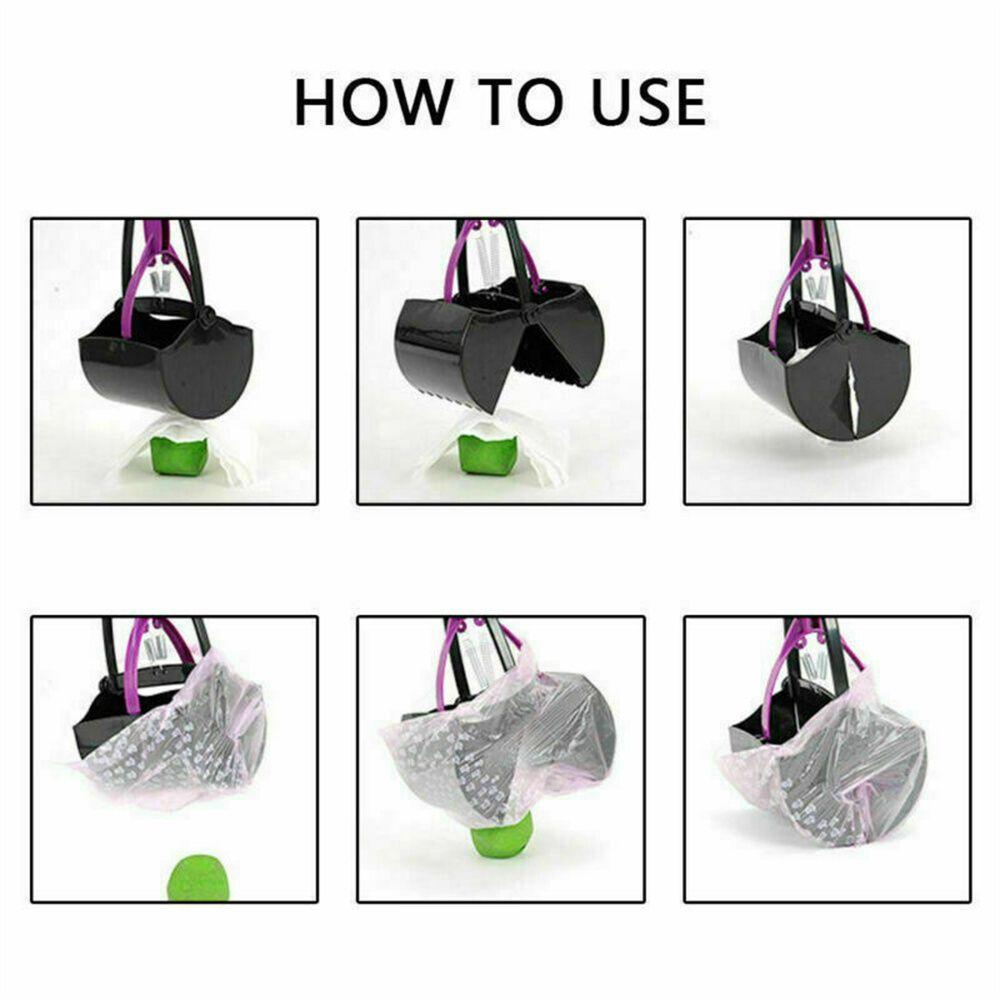 Portable Excreta Pet Accessories Pet Waste Pooper Scooper Grabber Picker Poop Scoop Poop Bag