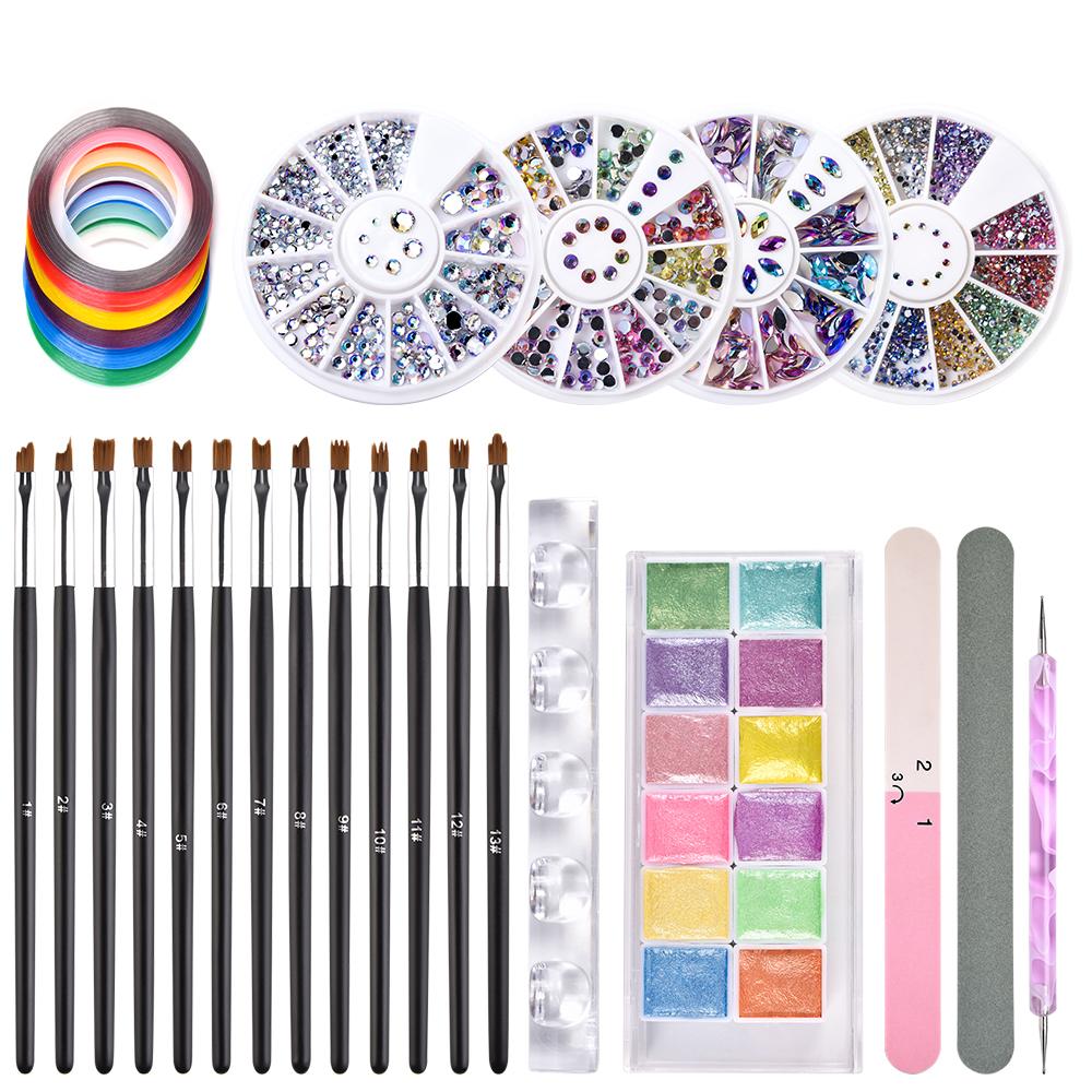 kads Nail Art Brush Gel Nail Brush Dotting Painting Pen Nail Decorations Manicure Set