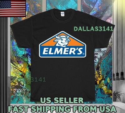 НОВАЯ РУБАШКА ELMER'S GLUE ШКОЛЬНЫЙ ЛОГОТИП Футболка УНИСЕКС СМЕШНАЯ МУЖСКОЙ РАЗМЕР S-5XL