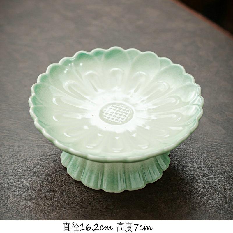 Керамическая тарелка на высоких ножках, форма для торта, тарелка для десерта, поднос для напитков, фруктовая чаша, подставка для торта, поднос для закусок, декоративные тарелки, подставка для дисплея