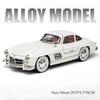 1:24 300sl W140 Модель из сплава Игрушки Литая машина со звуком светом Инерционный механизм Открывающиеся двери Миниатюрные модели Классическая игрушка Подарки для мальчиков