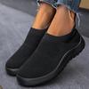 2024 New Women Sport Sneaker Flat Bottom Breathable Comfortable Women Sneakers Slip On Sock Solid Color Women's Running Shoe