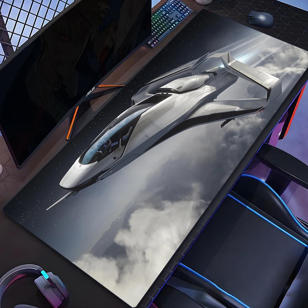 Игровой коврик для мыши Star Citizen 500x1000 мм Большой игровой коврик для мыши Геймерский XL Резиновый Отаку Клавиатурная подставка Ноутбук Настольный коврик
