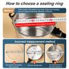 Силиконовые уплотнительные кольца, 24 см Уплотнительное кольцо для крышки скороварки, Запасные силиконовые резиновые уплотнительные кольца для скороварки