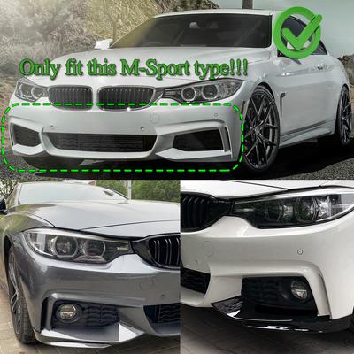 Сплиттеры спойлера губы переднего бампера для BMW F32 F33 F36 4 серии 420i 425i 430i 440i M440i 420d 2014-2020 M-Sport M-Tech Тюнинг
