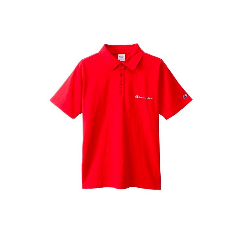 Champion Polo Shirts Unisex Polo Collar Moderate Straight Fit C3-P306-940