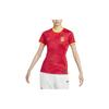 Nike Dri-FIT Breathable Short Sleeve Soccer Jersey Fan Edition 2023 Season Womens World Cup China Team Home Women Jersey Fitness-Red DR4002-687