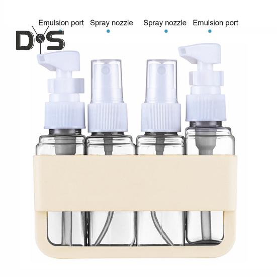 4 шт./набор 50 мл дорожный многоразовый флакон портативный герметичный многоразовый лосьон шампунь косметический пресс-спрей диспенсер бутылка пустой контейнер для туалетных принадлежностей