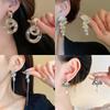 Серьги-пусеты из простого серебристого металла 'Серебряная игла'
