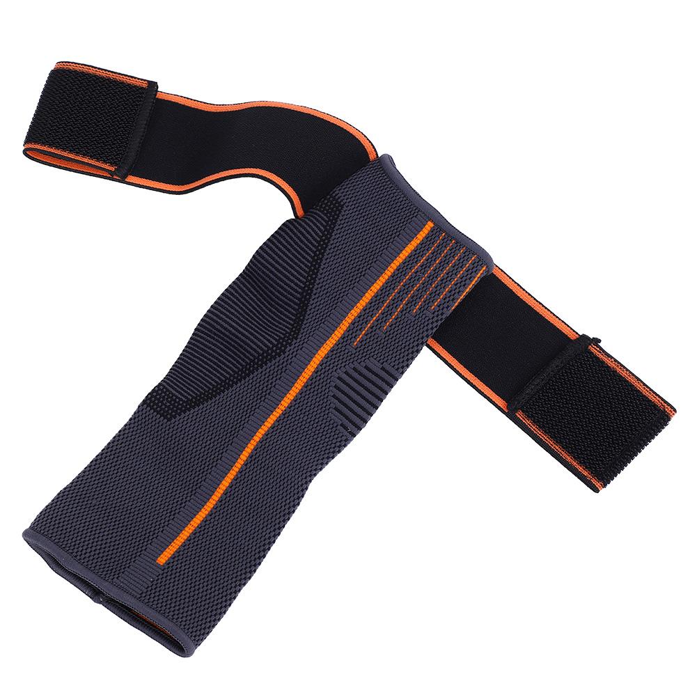 Ankle Support Brace Compression Breathable Foot Elastic Guard Strap (L for Man)