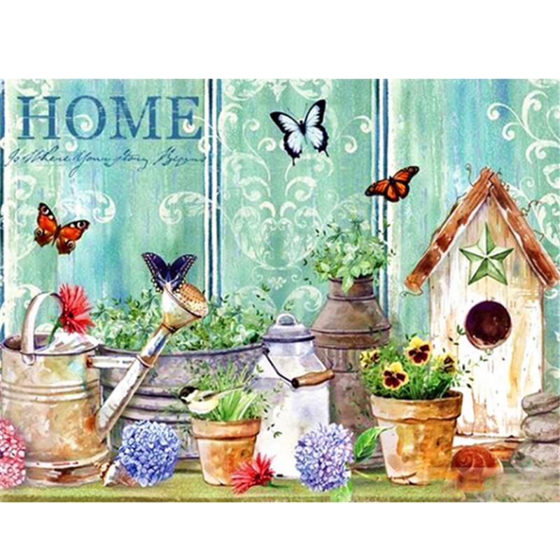 Full 5D Diy Diamond Painting House Scenery Diamond Embroidery Kits Full Lay Cross Stitch Home Decor Handmade Gift