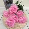 7Head Artificial Flower DIY Flower Silk Chrysanthemum Bouquet Worship Supplies Floral Arrangement Flowers Bouquet