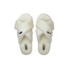 Puma Fluff X Strap Slide Whisper White Women Sneakers Black 384936-02