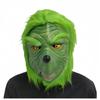 Grinch Mask Green Latex Full Head Set Gloves Halloween Christmas Costume Party Props
