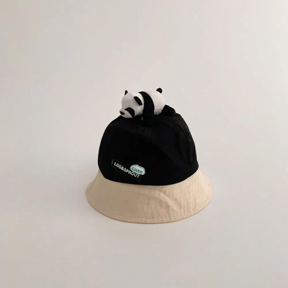 Cute Panda Fisherman Cap Outdoor Sun Hat Spring Summer Bucket Hat for Kids