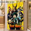 Beach TowelMy Hero Academia Custom Name Text Personalized Soft Towel for Beach Pool Indoor Home Decor Gift