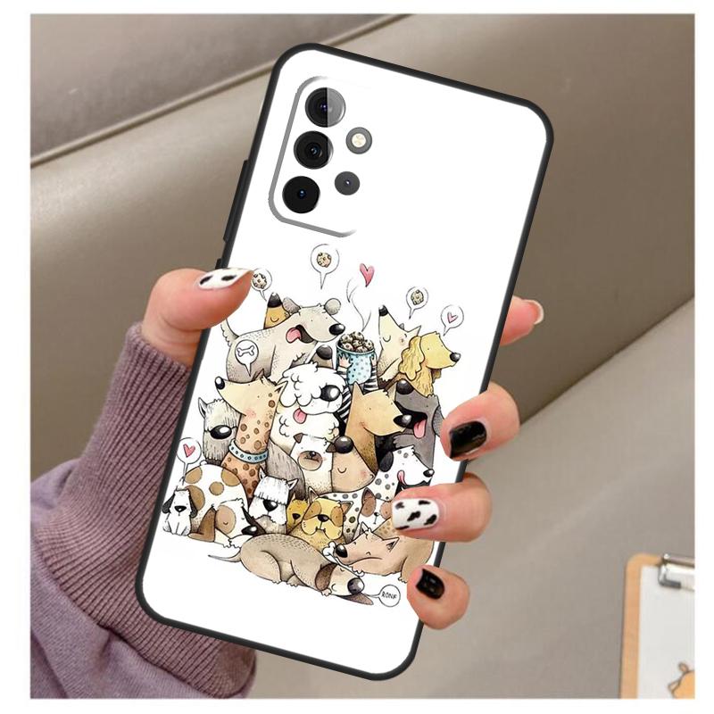 Чехол с рисунком французских бульдогов и биглей для Samsung Galaxy A51 A71 A12 A22 A32 A42 A52 A72 A50 A70 A21S A52S A03S