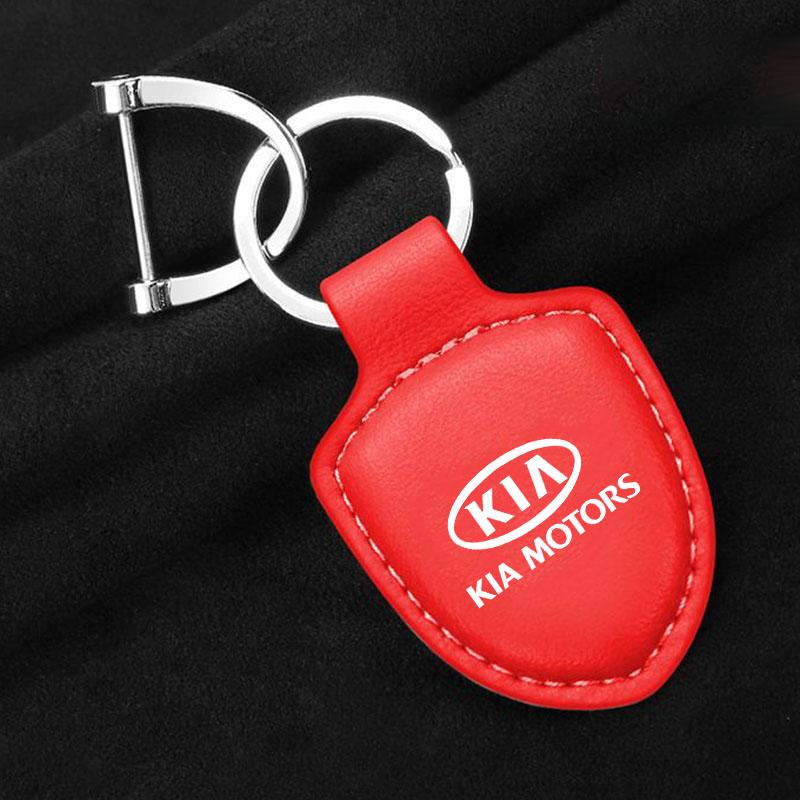 NIVG8 Car leather keychain creative couple keychain for Kia Sportage Ceed Picanto Rio ProCeed Niro 5 3 4 K7 K5 K8 K3 Ray K9