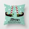Wish Home Christmas Snowflake Digital Printing Peach Skin Car Pillow Cushion Pillow Case