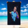Quick Dry Beach Towel Erling Haaland Pattern, Lightweight Absorbent Towel for Pool Beach Vacation Use