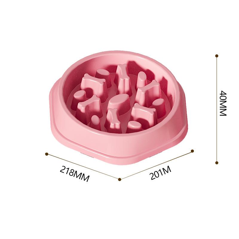 Миска для домашних животных, кошек и собак, медленная еда, жирная, здоровая, круглая, противоудушающая, утолщенная и нескользящая, многоцветная, формы, аксессуары для собак