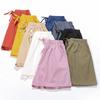 Cotton and Hemp Shorts Female Summer New Style All Loose and Thin High Waist Wear Student Sports Large Size Wide Leg Pants