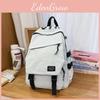 Capacity Simple Big Backpack With Letter Print Design And Waterresistant Fabric
