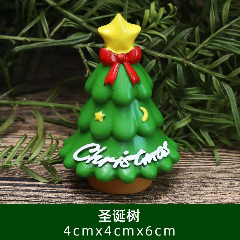 Рождественский Старик Снеговик Украшения Мини Смоляное Украшение Смоляная Поделка Украшение Подарок Подарок Кукла Кукла