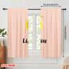 2pcs 2D Flat Printing Curtains Lemon Life Love You Polyester Without Electricity Family Party Perfect for Holiday Party General