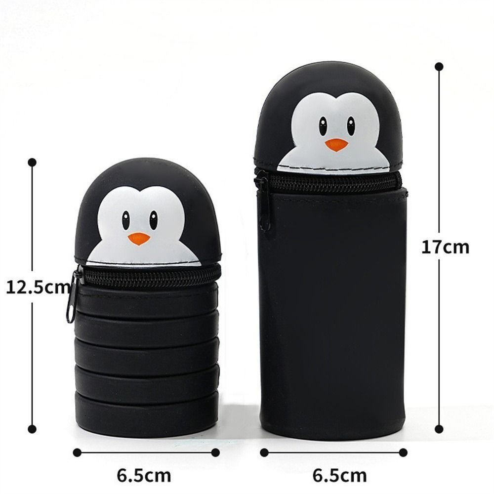 Мультяшный силиконовый пенал Силиконовый пенал в форме животного Высококачественная сумка для хранения канцелярских товаров