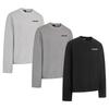 Mens Long Sleeve T Shirt Graphic Letter Print Cotton Casual Streetwear Round Neck Loose Fit 320g Heavyweight