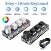 Mini Keyboard 1 Keys 1 Knob RGB Programming Macro Mechanical Keyboard Gaming Custom Switch Portable Keypad For Photoshop