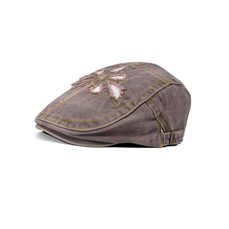 Британская ретро ковбойская кепка с козырьком, универсальная модная кепка для показа лица, детская весенне-летняя литературная и художественная беретка художника