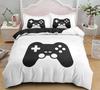 Игры Пододеяльник Игровой Пад Постельный Комплект Для Мальчиков Детей Видео Современный Геймер Консоль Стеганое Одеяло 2 Или 3 Предмета Мягкий Полуторный Комплект Пододеяльника
