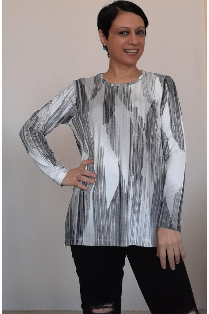 Женская стильная футболка большого размера, белая, черная, с круглым вырезом, с рисунком, футболка из вискозы из чесаного хлопка