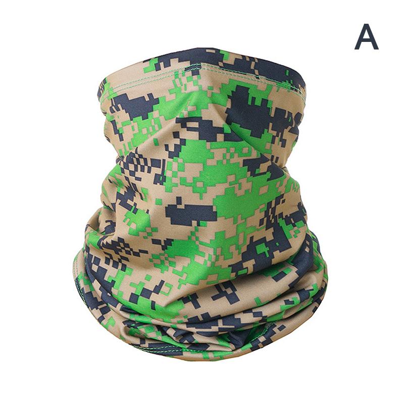 UV Protection Scarf Ice Silk Face Cover Neck Tube Quick-drying Outdoor Fishing Cycling Face Head Wrap Cover Breathable Bandana