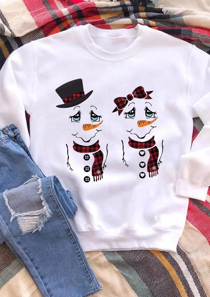 New Arrival Christmas Snowman Pullover Hoodie