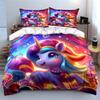 Colorful Unicorn Bedding Set Bedding Duvet Cover Set Duvet Cover Pillowcases (1 * Duvet Cover 2 * Pillowcases, without duvet insert)
