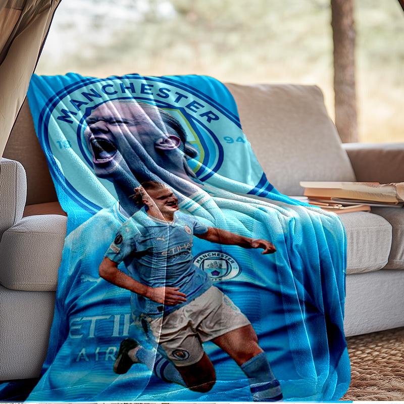 Haaland's Number 9 Journey Blanket Outdoor Flannel Blanket for Camping, Hiking, Garden Parties, Picnic Essentials,gift for family and friends
