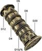 Kostki rpg metalowy spinner szyfr smoka kostka rpg 6w1 k4 k6 k8 k10 k12 k20