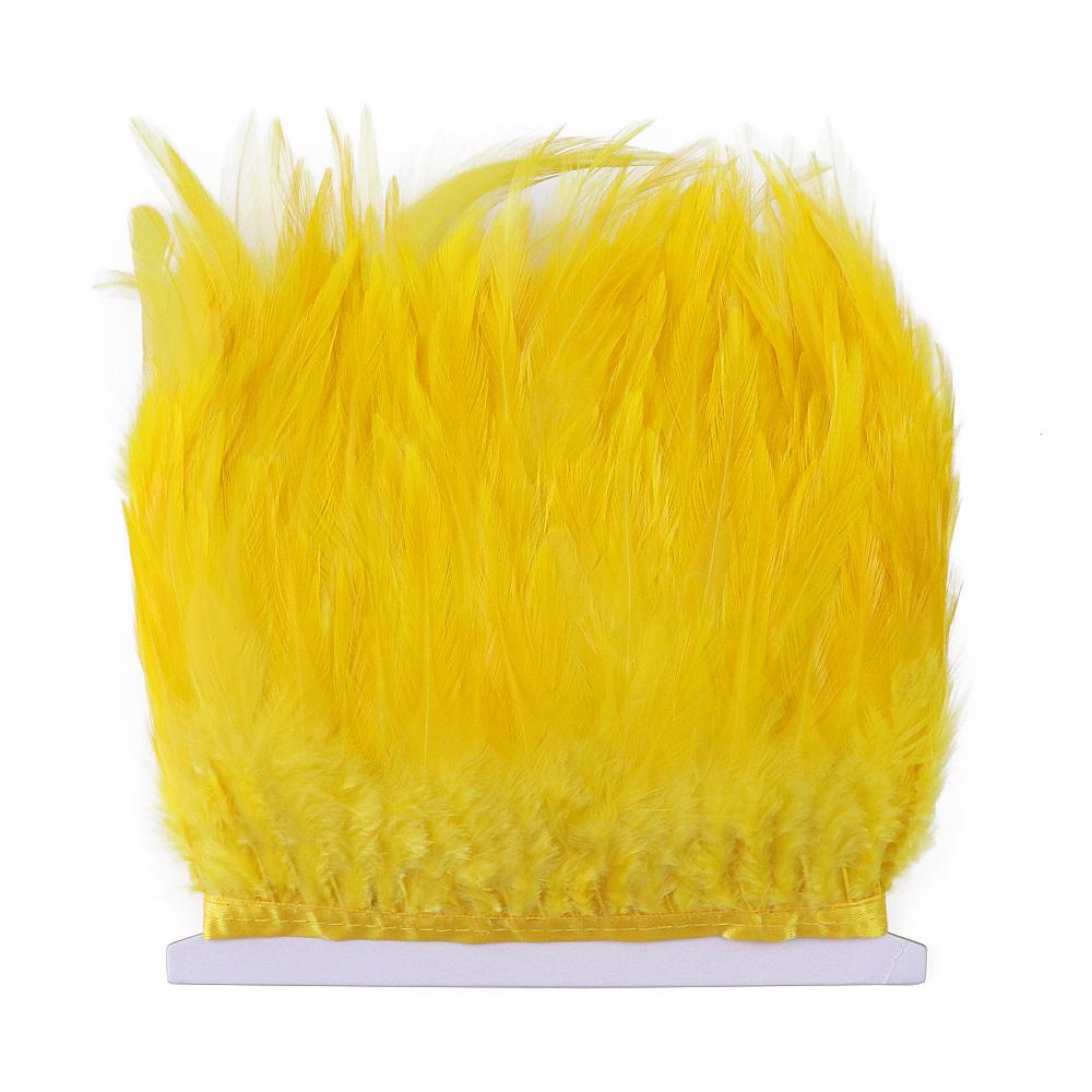 Feather4-6inch High Quality Chicken Feathers Trim Fringe 1meter Mint Green Rooster Feather Ribbon Wedding Dress Creative Crafts Plumes