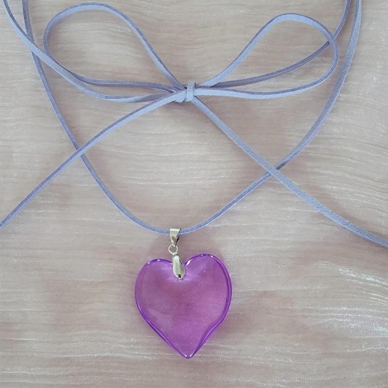 Большое ожерелье-сердце, хрустальный кулон-сердце, цепочка для ключицы, романтический чокер-сердце, подарок на годовщину для женщин, девушек, подростков