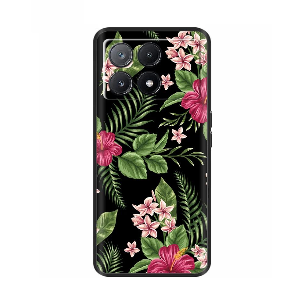 Чехол для телефона Poco X6 Pro Задняя крышка для Poco X6 Neo Pocox6 Pro 5G Мягкий черный силиконовый бампер Ударопрочный защитный корпус Чехлы