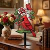 Decorative Floral Bird Garden Stake Acrylic Yard Lawn Ornament  Outdoor Lawn Use