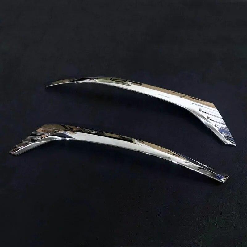 Автомобильный Стайлинг, головной светильник, передняя лампа, крышка для бровей, век, полоска, отделка, декоративная наклейка для Toyota Voxy Noah R80 2017 2018, аксессуары