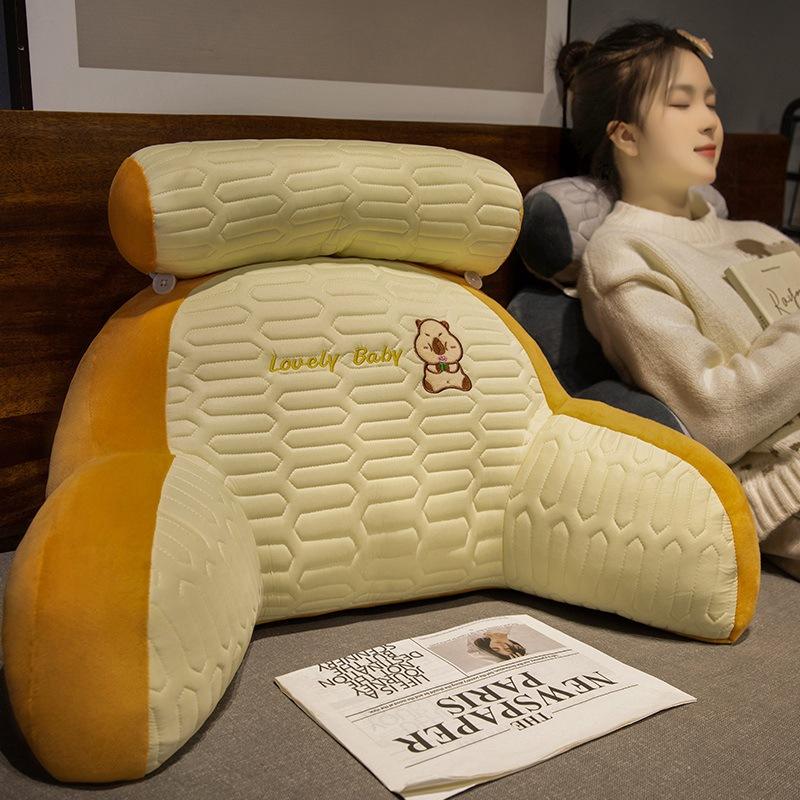 Универсальная подушка-спинка на четыре сезона, подушки для защиты поясницы, диванная подушка, удобные поясничные маты, подушка для чтения в кровати, домашнее украшение, 1 шт.