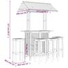 5 Piece Garden Bar Set Solid Acacia Wood