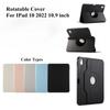 Case For iPad 10 2022 10.9 Inch Funda Soft PU Leather Flip Rotate Covers For Apple iPad 10 2022 10.9 Inch Case Protective Shell