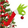 1pc Christmas Elf Body Tree Decoration Arm, Furry Green Monster Elf Arms Hand for Christmas Tree Ornaments Xmas Tree Pendant