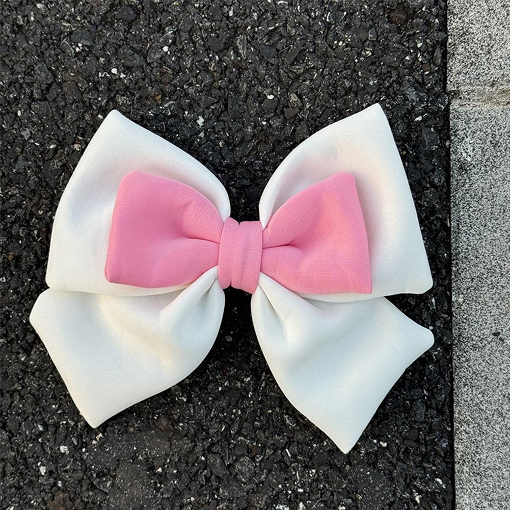 Мотоциклетный шлем с двухцветным бантом, украшением для электрического велосипедного шлема, аксессуары для украшения кузова автомобиля, бант для девушек и женщин